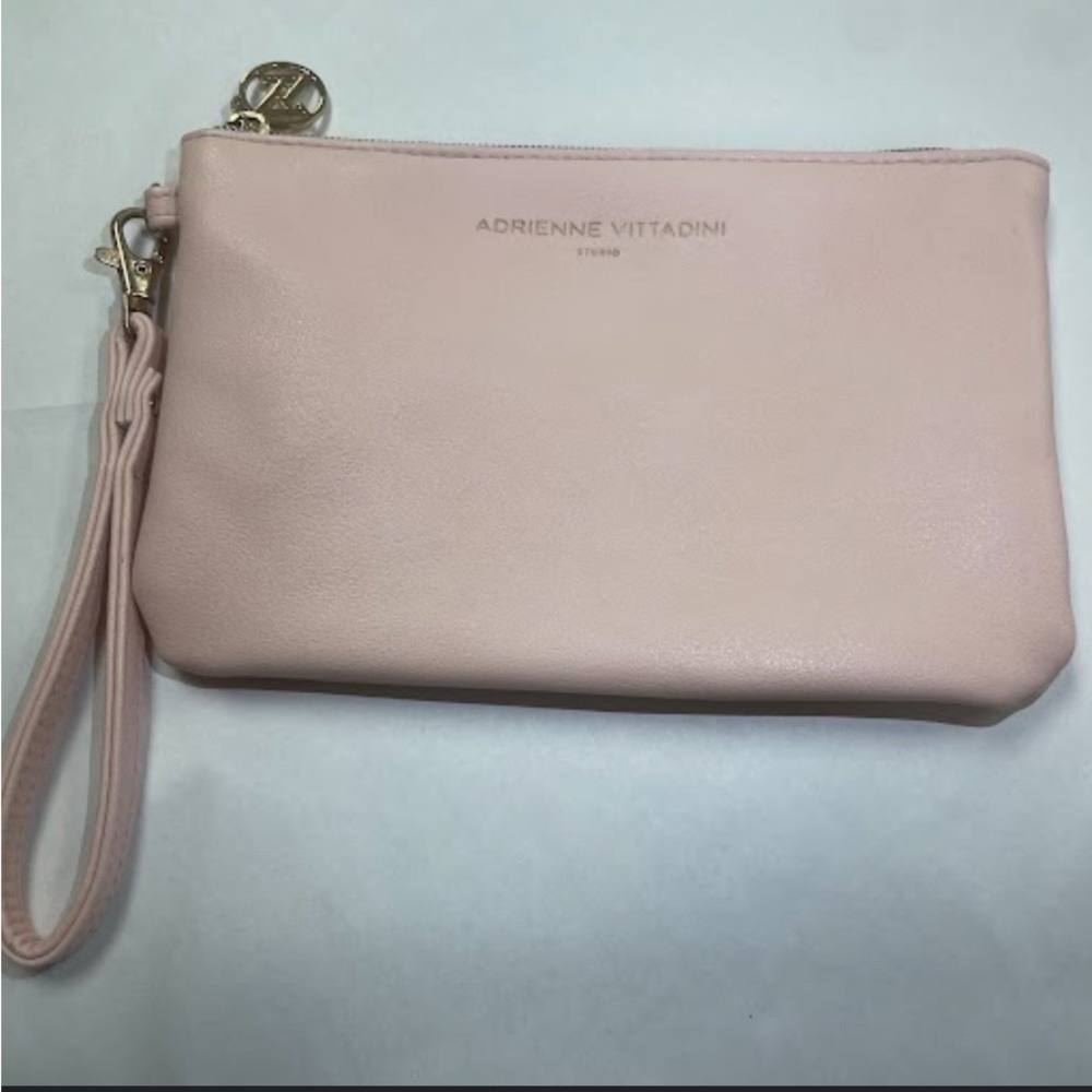 Adrienne Vittadini Soft Pink Wristlet Clutch